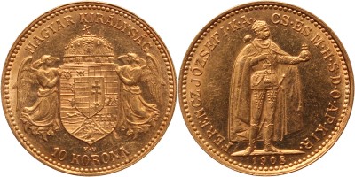 10 korona 1908 KB